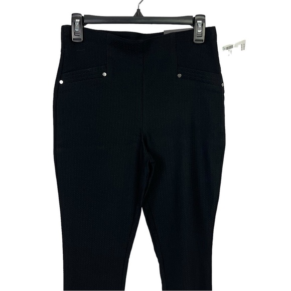 NWT Maurices Women’s Career Pull On Pants Sz Small Black High-Rise Crop Stretch - Picture 2 of 15